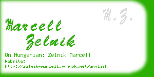 marcell zelnik business card